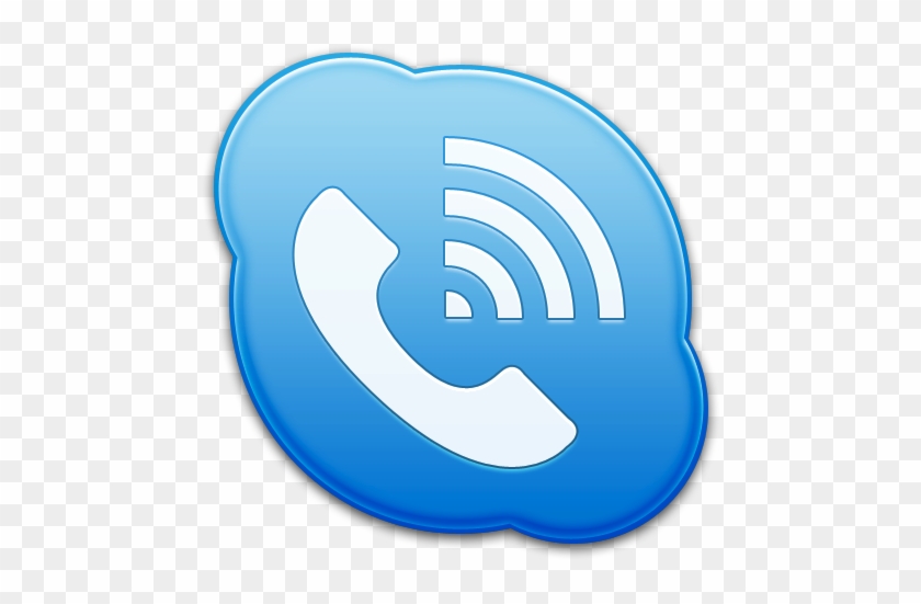 Blue Phone Icon - Phone And Skype Icon #939694