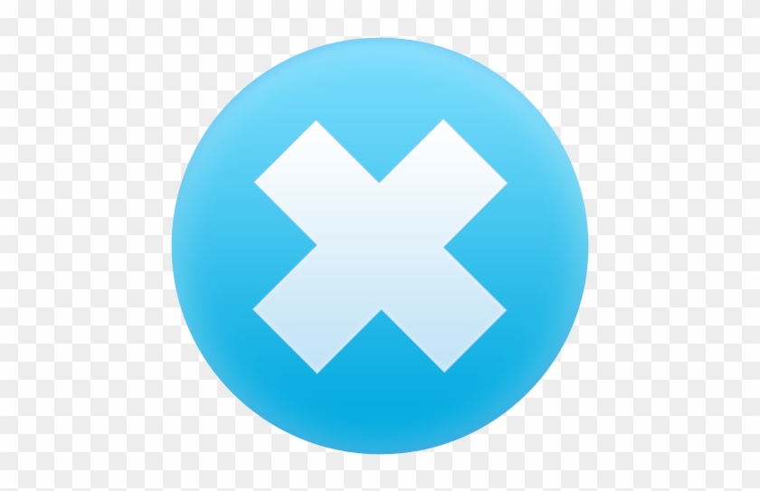 Clear, Delete, Remove Icon Png Image - Blue Close Button Png #939708