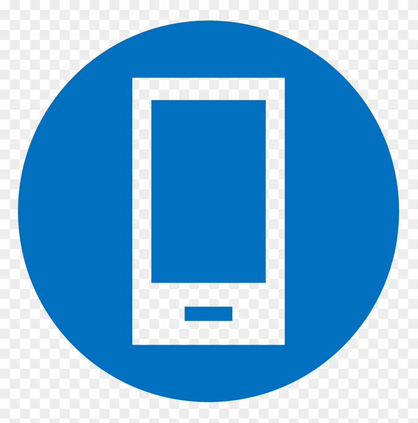 Mobile Expense Icon - Mobile Phone Icon Blue #939710