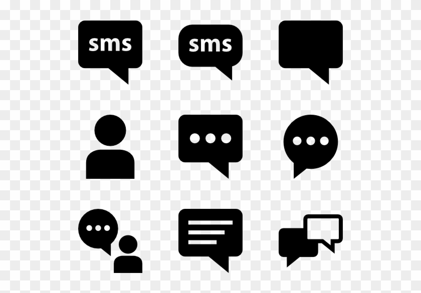 Sms Text Messaging Glyph - Text Messaging Icons #939779