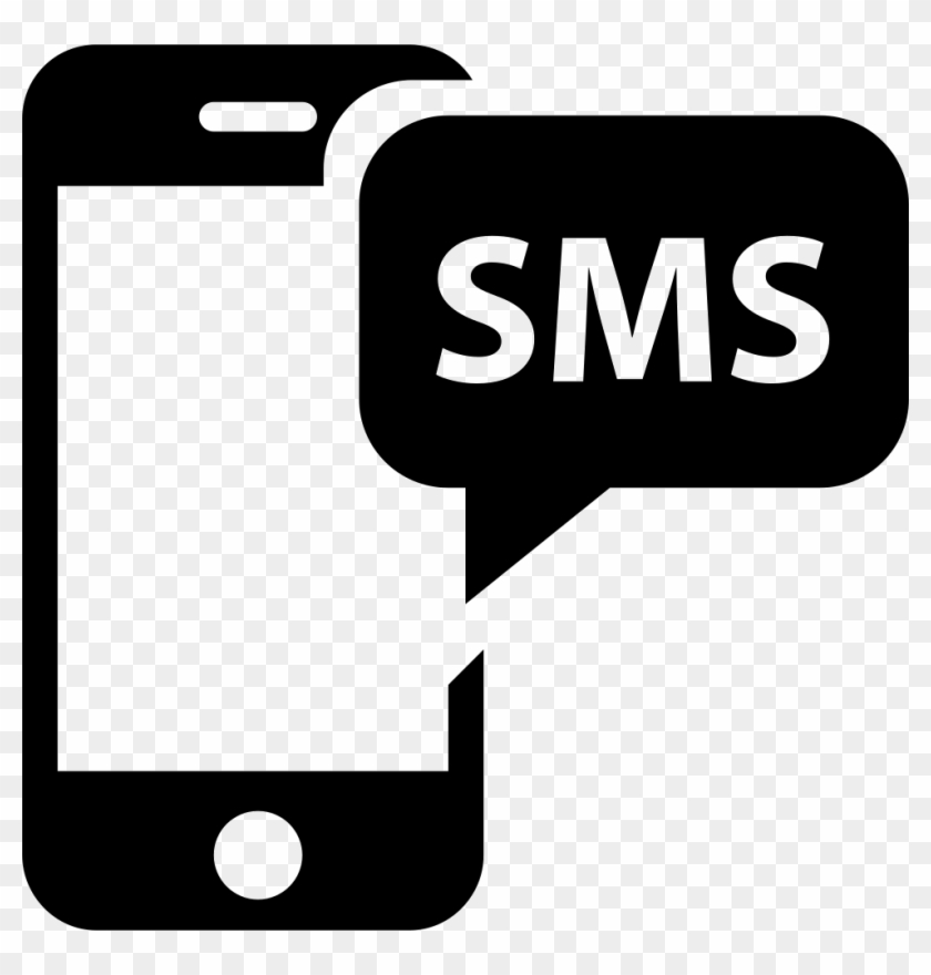 Sms Verification Comments - Sms Black Icon Png #939828