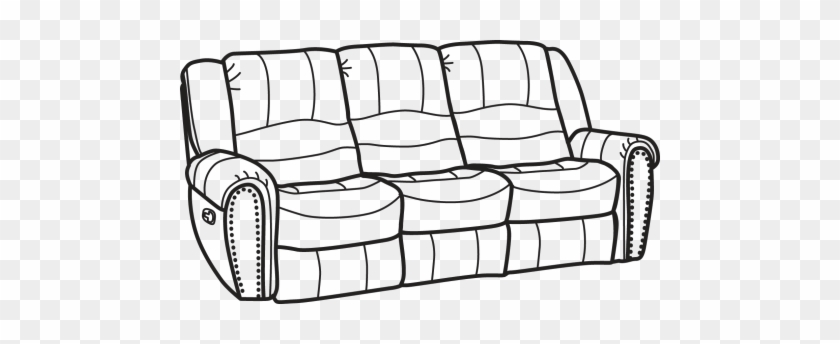 Leather Reclining Sofa - Sofa Lineart #939939