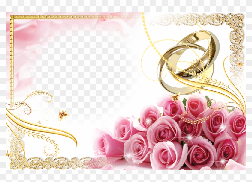 Free Wedding Rings Transparent Background - Wedding Borders And Frames Png #939983