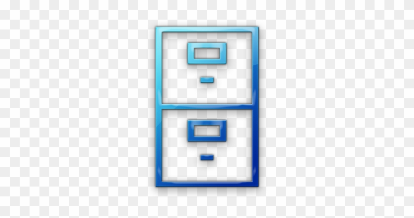 Filing Cabinet Icon File Clipart - Electric Blue #939999