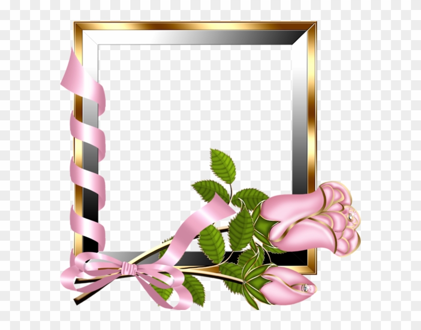 Pink Roses Frames - Light Pink Frame Png #940045
