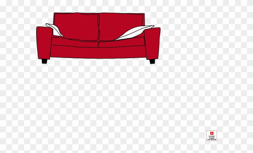 Couch With Pillow And A Dog Clip Art At Clker - Studio Couch #940061