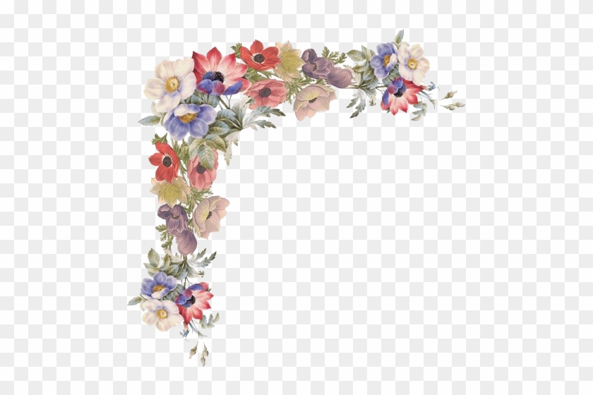 Floral Corner Accent - Vintage Floral Corner Border - Free ...