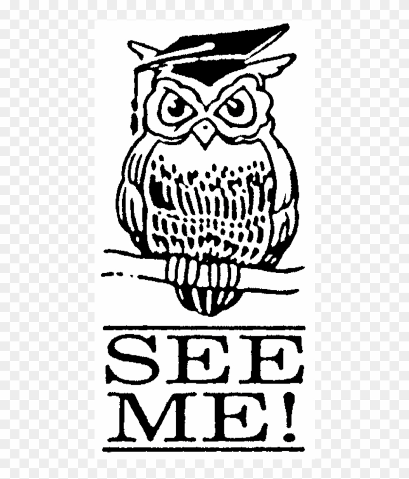 Owl Rubber Stamp - Illustration #940235