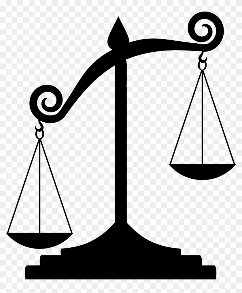 Scale Silhouette - Unbalanced Scale Of Justice #940245