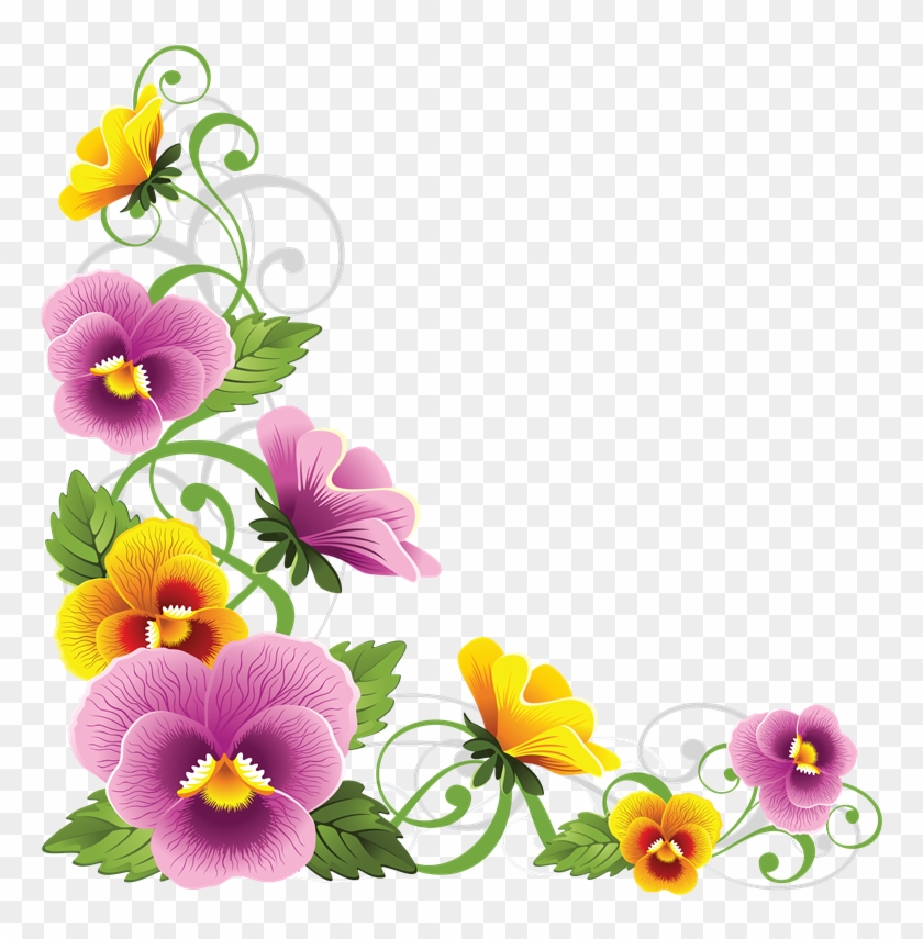 Flores Transparentes Para Png - Cartoon Pansy #940244