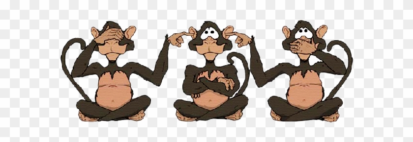 Three Wise Monkeys - Monkey Bush Voters Political Buttons #940252