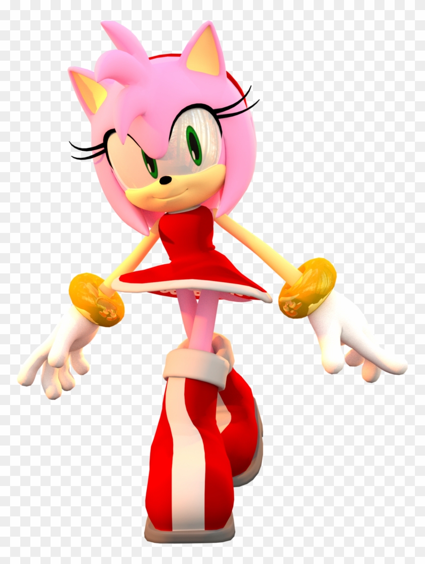 Sonic Generations Sonic Chaos Sonic & Knuckles Amy - Amy Rose 3d Model #940336