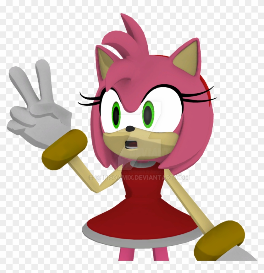 Amy Rose Render By Chrisgamix Amy Rose Render By Chrisgamix - Cartoon #940341