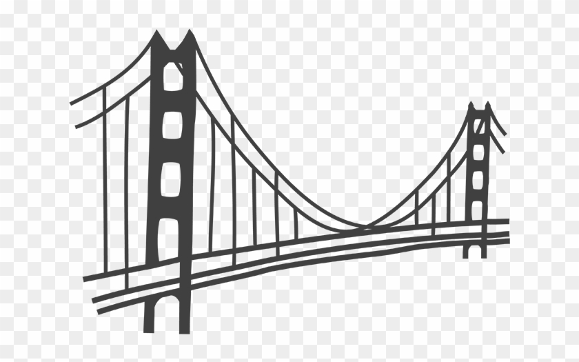 San Francisco Bay Area - Golden Gate Bridge Easy To Draw #940427