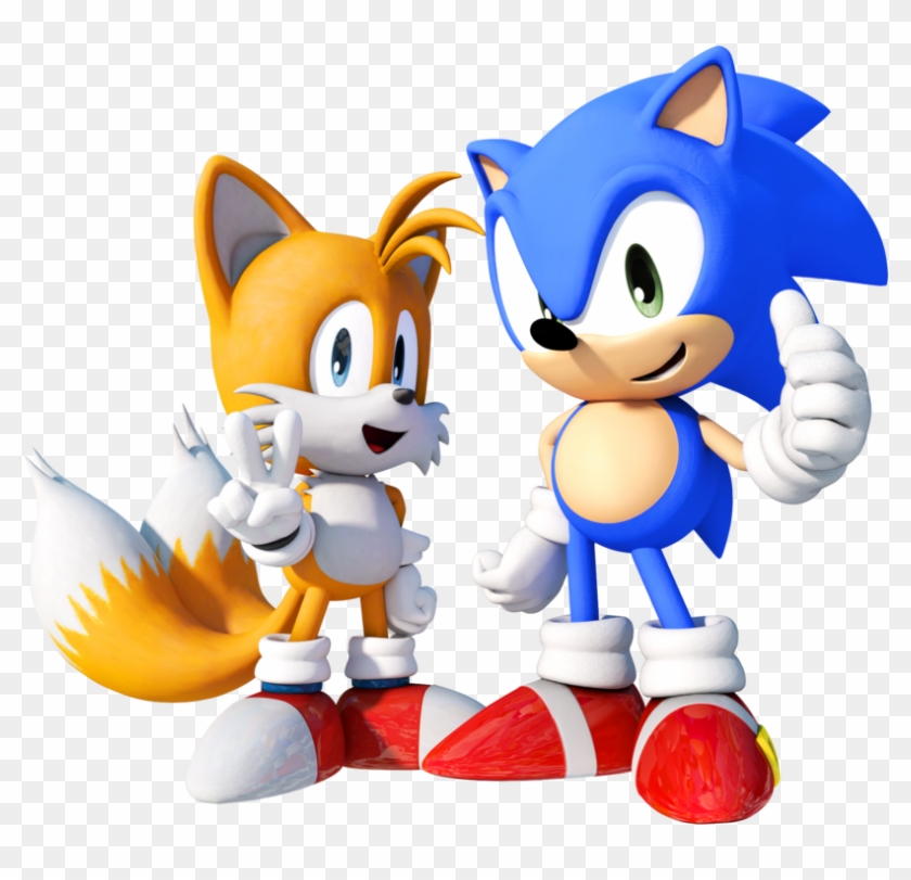 Baby Brother Playtime - Sonic And Baby Tails - Free Transparent PNG Clipart  Images Download