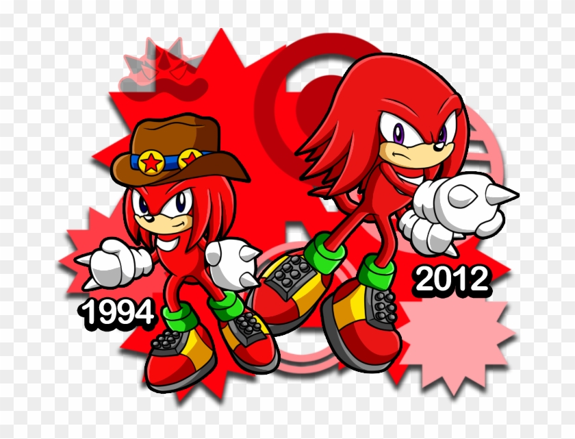 Knuckles Generations 1994-2012 By Deleteuser2 - Knuckles And Classic Knuckles #940468