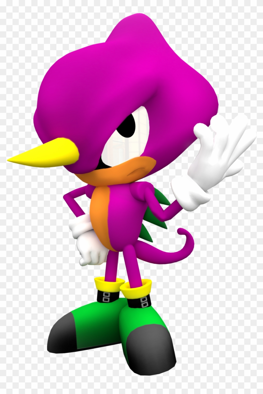 Classic Espio Render Done By Nibroc-rock - All The Classic Sonic Characters #940482
