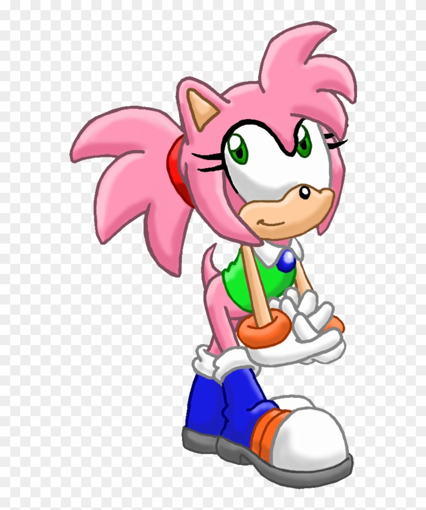 Higher resolution sprite artwork of classic Amy Rose, found within