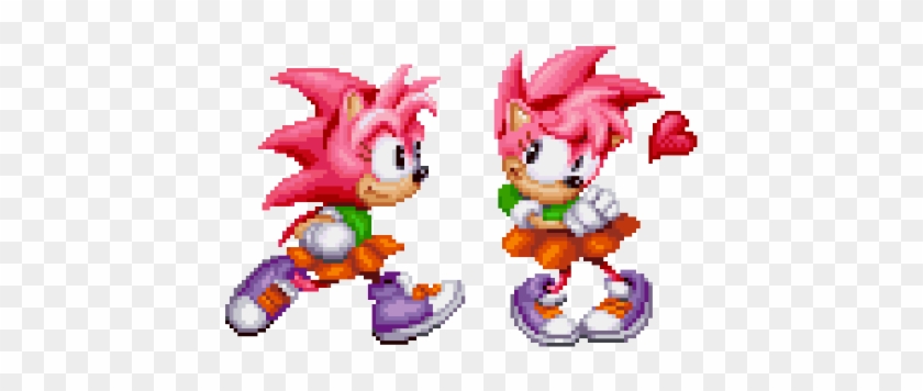Higher Resolution Sprite Artwork Of Classic Amy Rose, - Amy Rose Sonic Cd #940495