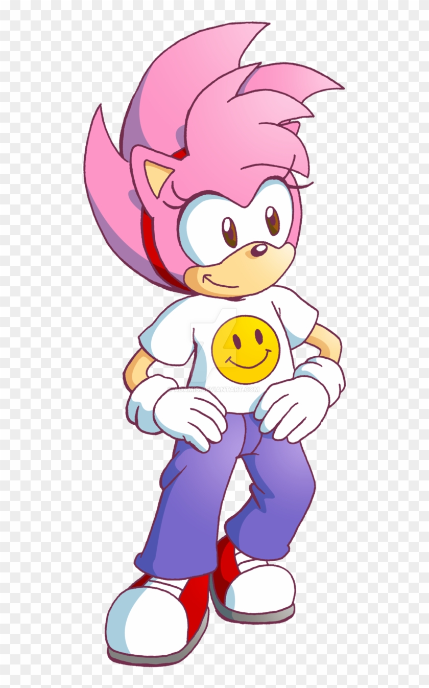 Sonic The Comic - Classic Amy Rose And Classic Sonic #940517