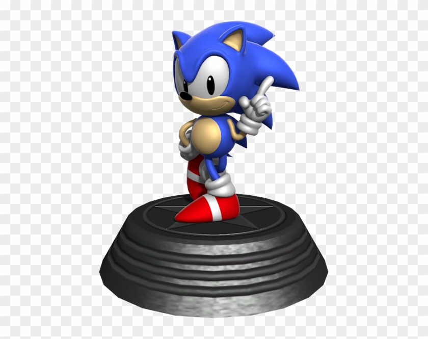 Sonic Generations Classic Sonic Statue - Sonic Generations Statue Room #940538