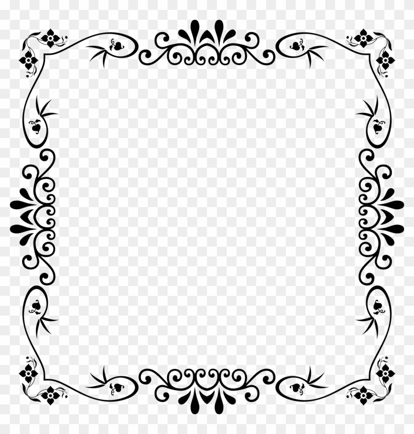 Vintage Style Frame 19 - Teacher Borders Black And White #940613