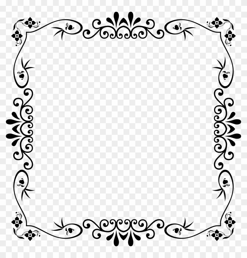 Vintage Style Frame 19 - Teacher Borders Black And White #940613