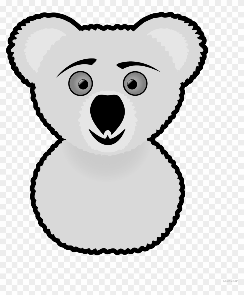 Koala Animal Free Black White Clipart Images Clipartblack - Koala Clip Art #940641