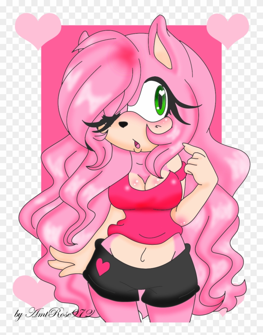 By Laurypinky972 - Amy Rose Long Hair - Free Transparent PNG Clipart Images...