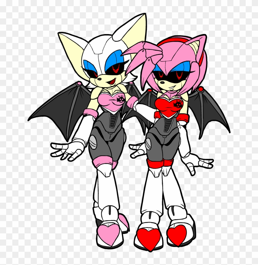 Twin Sisters By Chaoscroc - Rouge The Bat Robot #940805