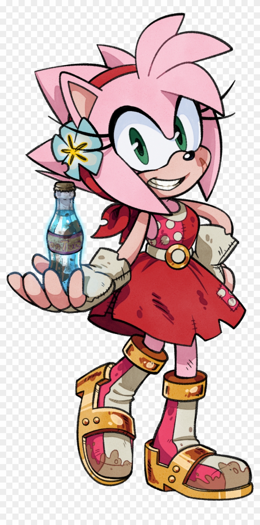New Mobius Amy Rose Redesign - Fallout New Mobius Sonic #940846