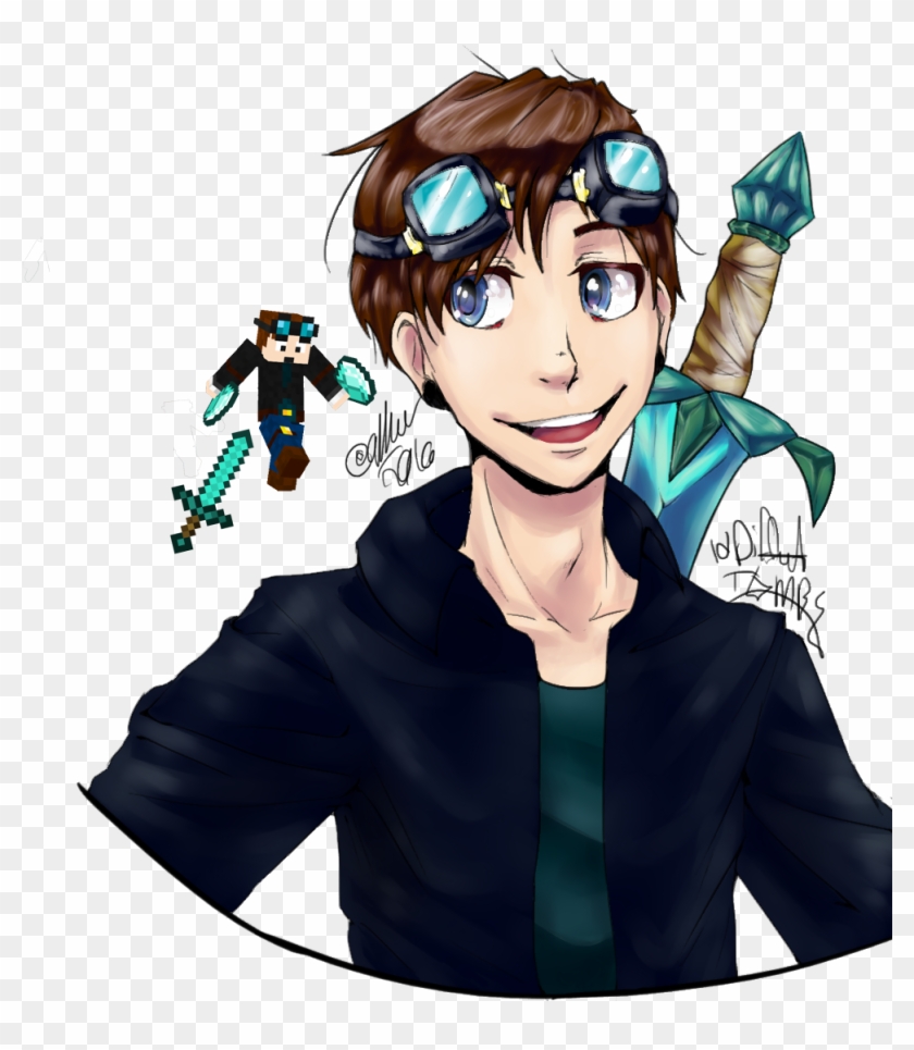 28 Collection Of Dantdm Drawing Anime High Quality, - Dantdm #940848