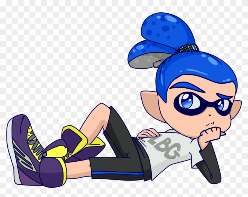 Anime Boy Clipart Lazy - Blue Inkling Boy Art #940866