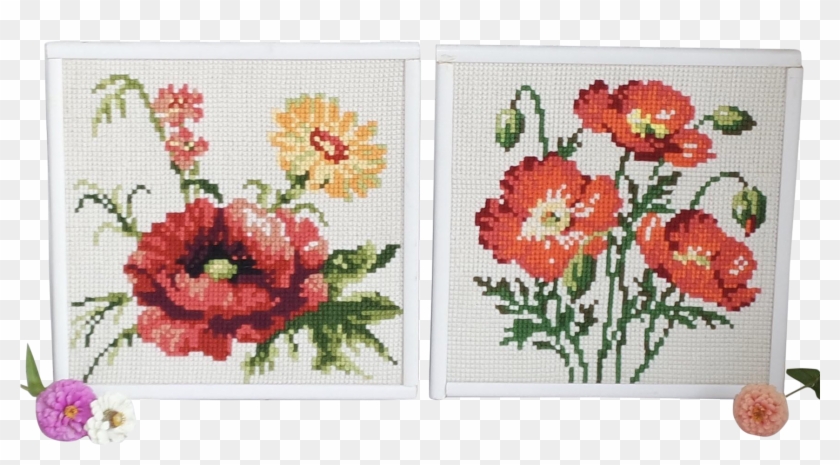 Poppies Cushion Front Chunky Cross Stitch Kit #941082