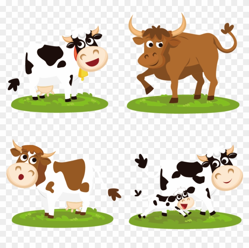 Beef Cattle Cartoon Clip Art - وکتور گاو #941181