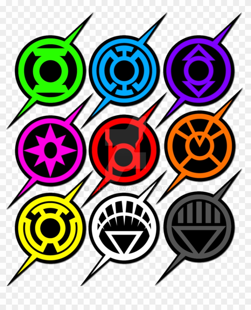 The Flash Lantern Corp Logo Spectrum By Kalel7 On Deviantart - Green Lantern All Logo #941192