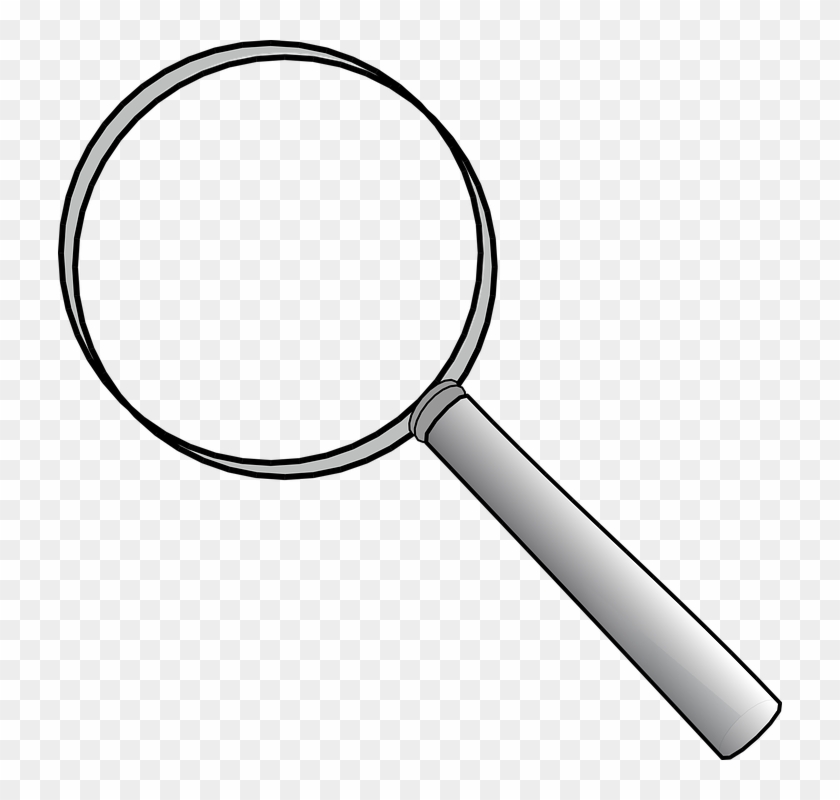 Lens Clipart Science Tool - White Magnifying Glass Clipart #941405