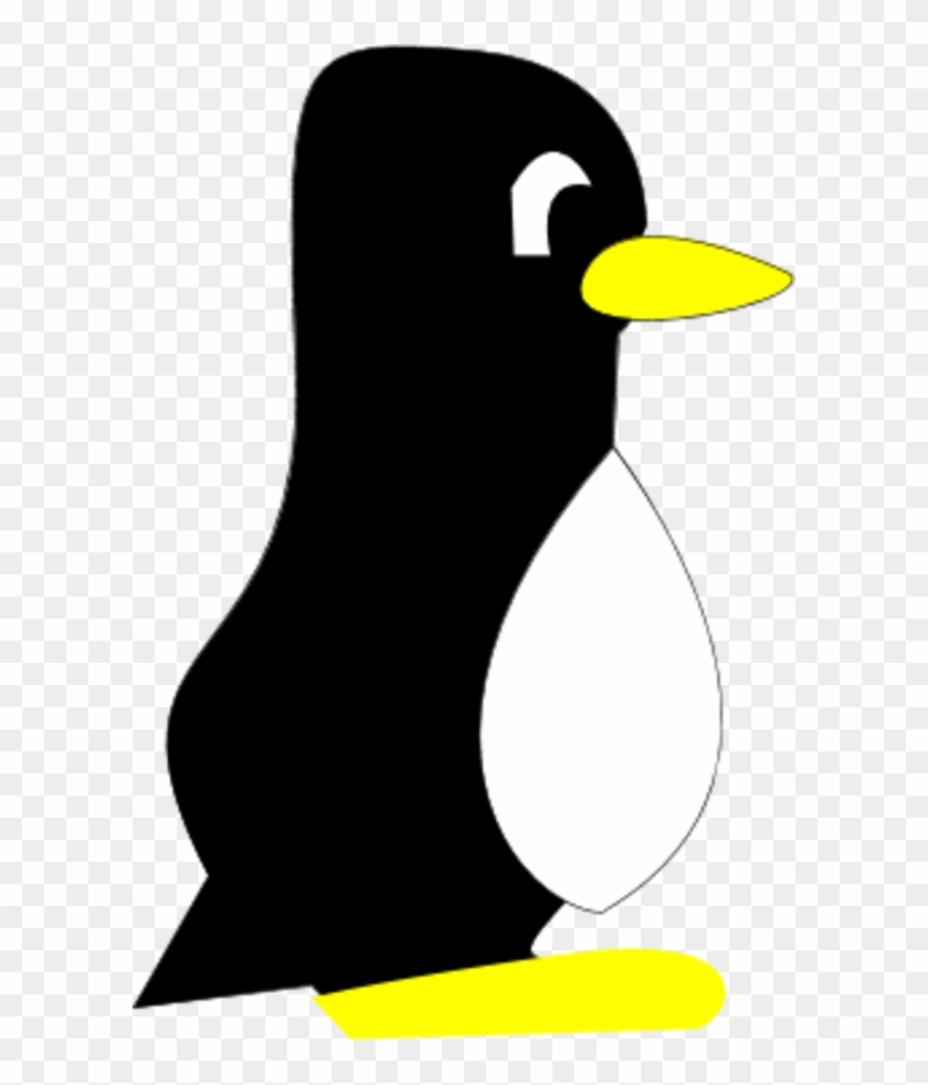 Penguin Cartoon Standing Profile - Penguin Cartoon Side View #941513