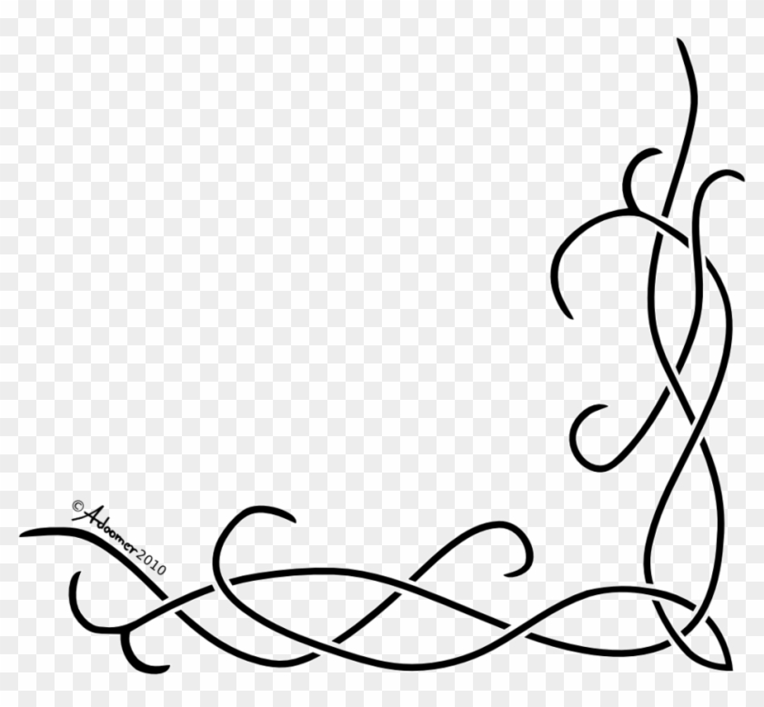 Free Corner Design Clip Art - Border Design Drawing Simple #941587