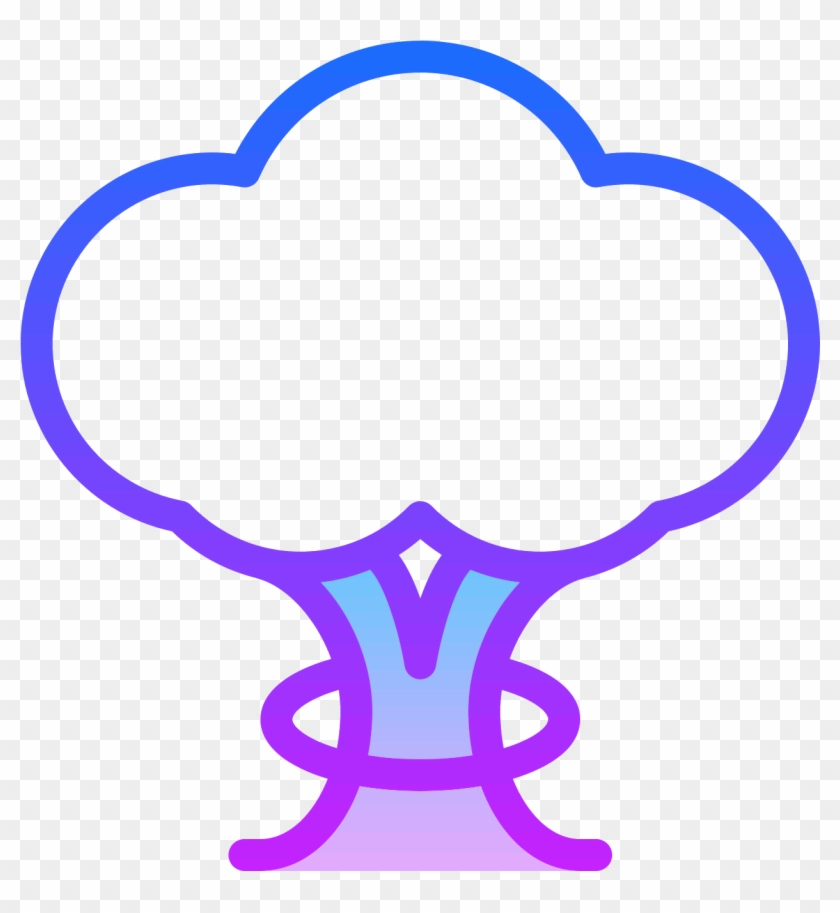Mushroom Cloud Icon - Mushroom Cloud Icon #941625