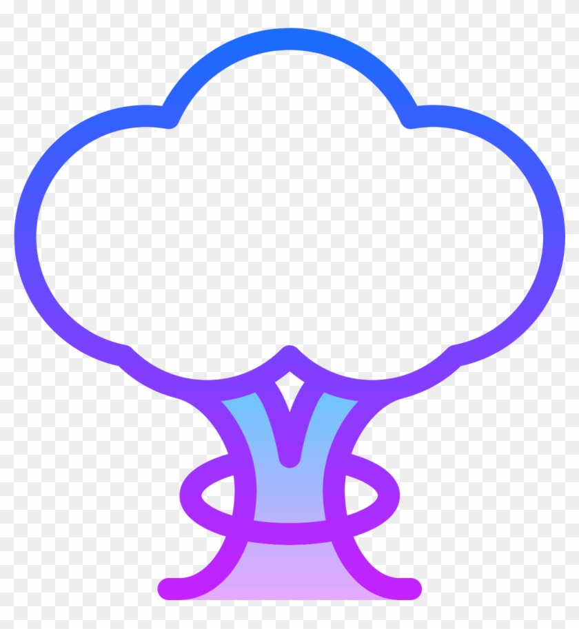Mushroom Cloud Icon - Mushroom Cloud Icon #941625