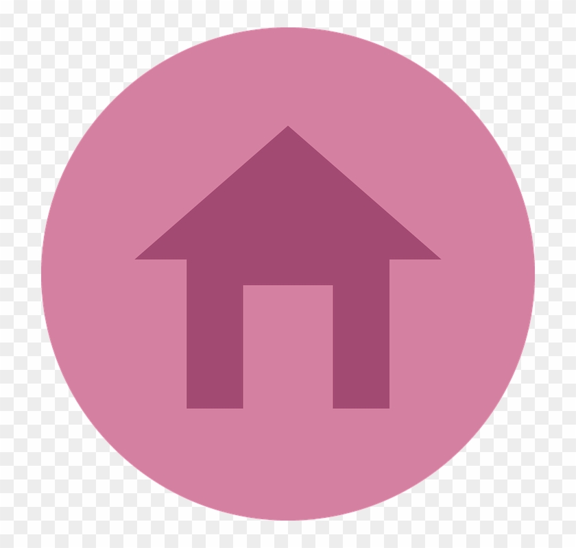 Home Icon Free Vector 4vector Home Button Pink Free Transparent Png Clipart Images Download