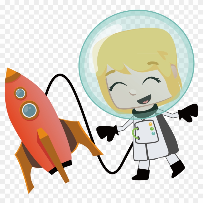 Astronaut Drawing Outer Space Illustration - Cartoon #941846