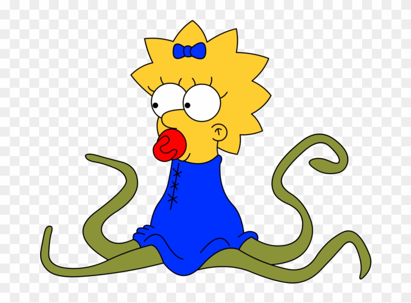 Maggie Simpson Marge Simpson Bart Simpson Lisa Simpson - Treehouse Of Horror Maggie Alien #941941