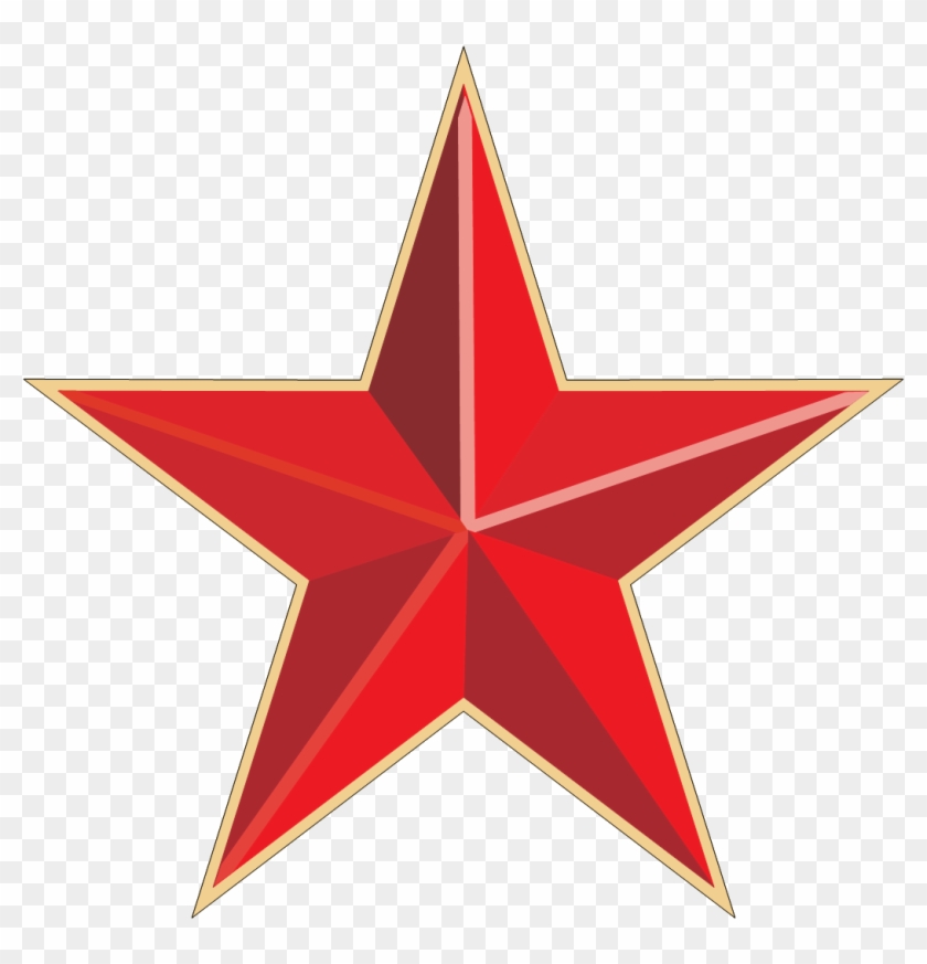 Single Clipart Stars - Red Star Transparent Background #941985