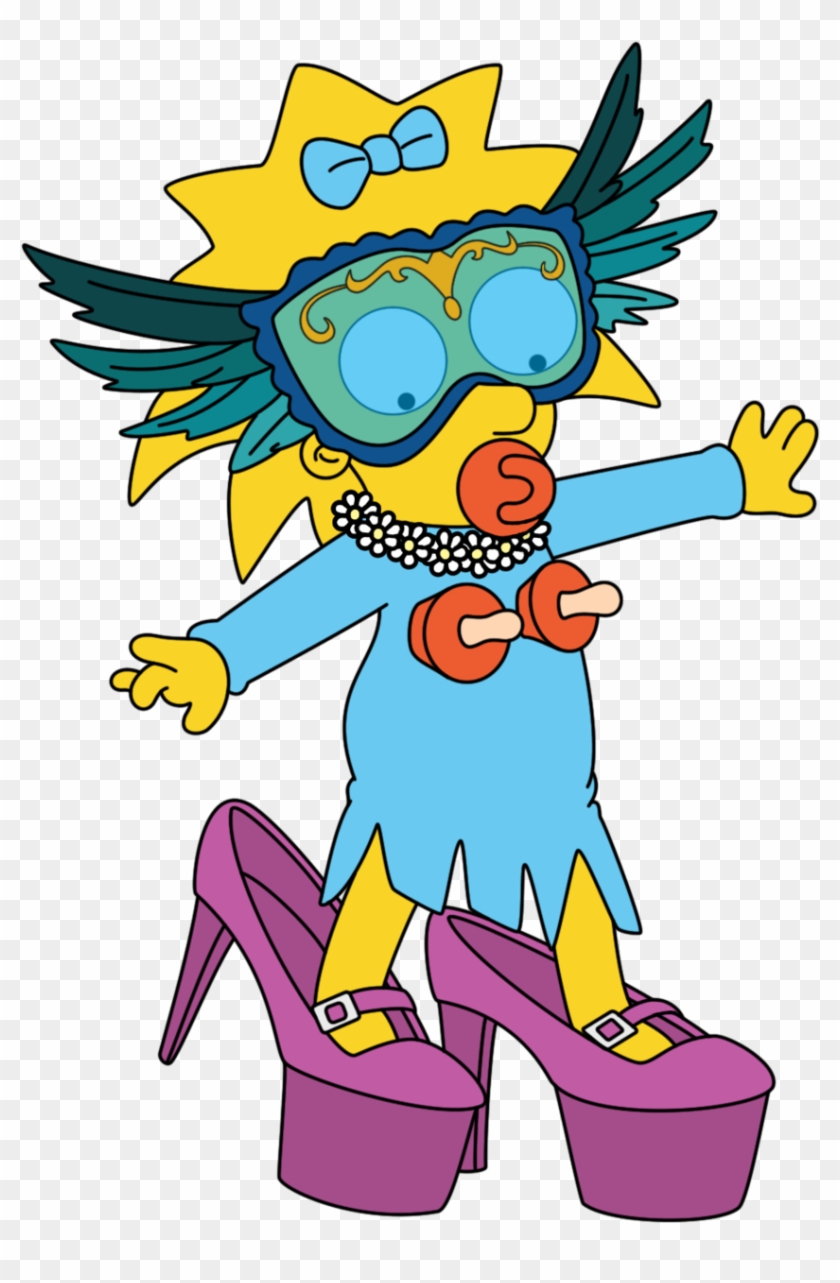 Maggie Goes Gaga By Williamfreeman Maggie Goes Gaga - Lady Gaga Simpsons Png #941988