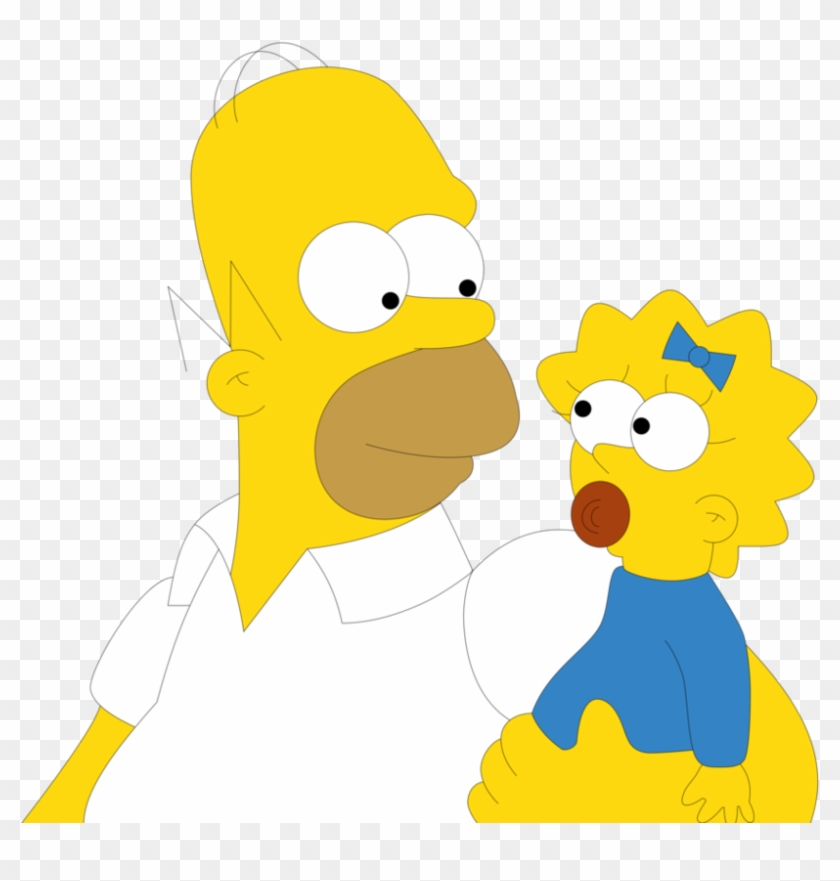 Homero Y Maggie By Juniorgustabo - Los Simpson Lisa Y Homero #942007