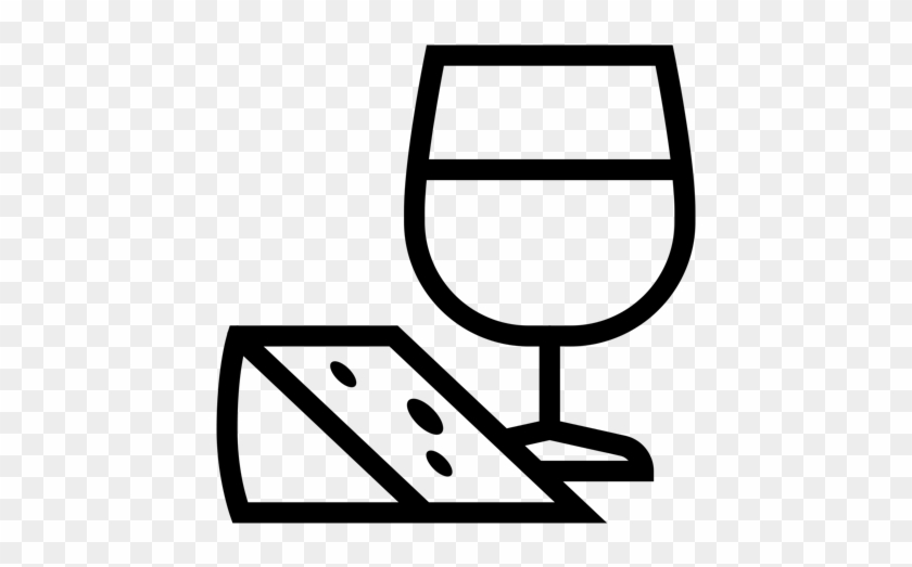 Wine And Cheese Icon - Food And Wine Icon #942028