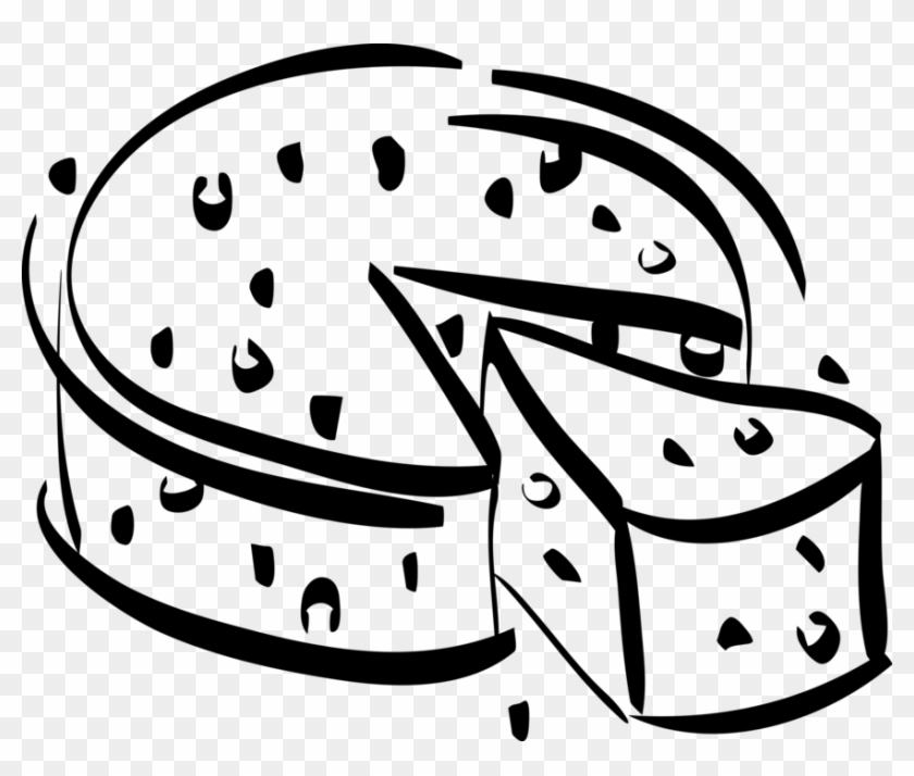 Vector Illustration Of Dairy Cheese Wedge - Clip Art #942046