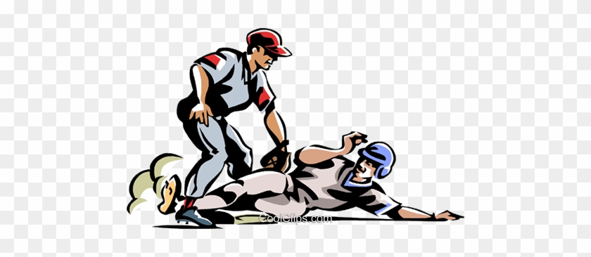 Baseball Player Sliding Into Base - Baseball Player Clipart Free #942087